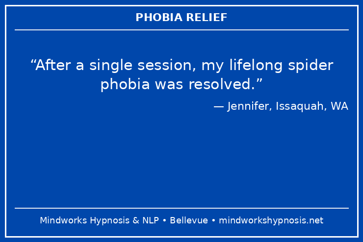 Mindworks Hypnosis & NLP client shares success story ending fear of spiders